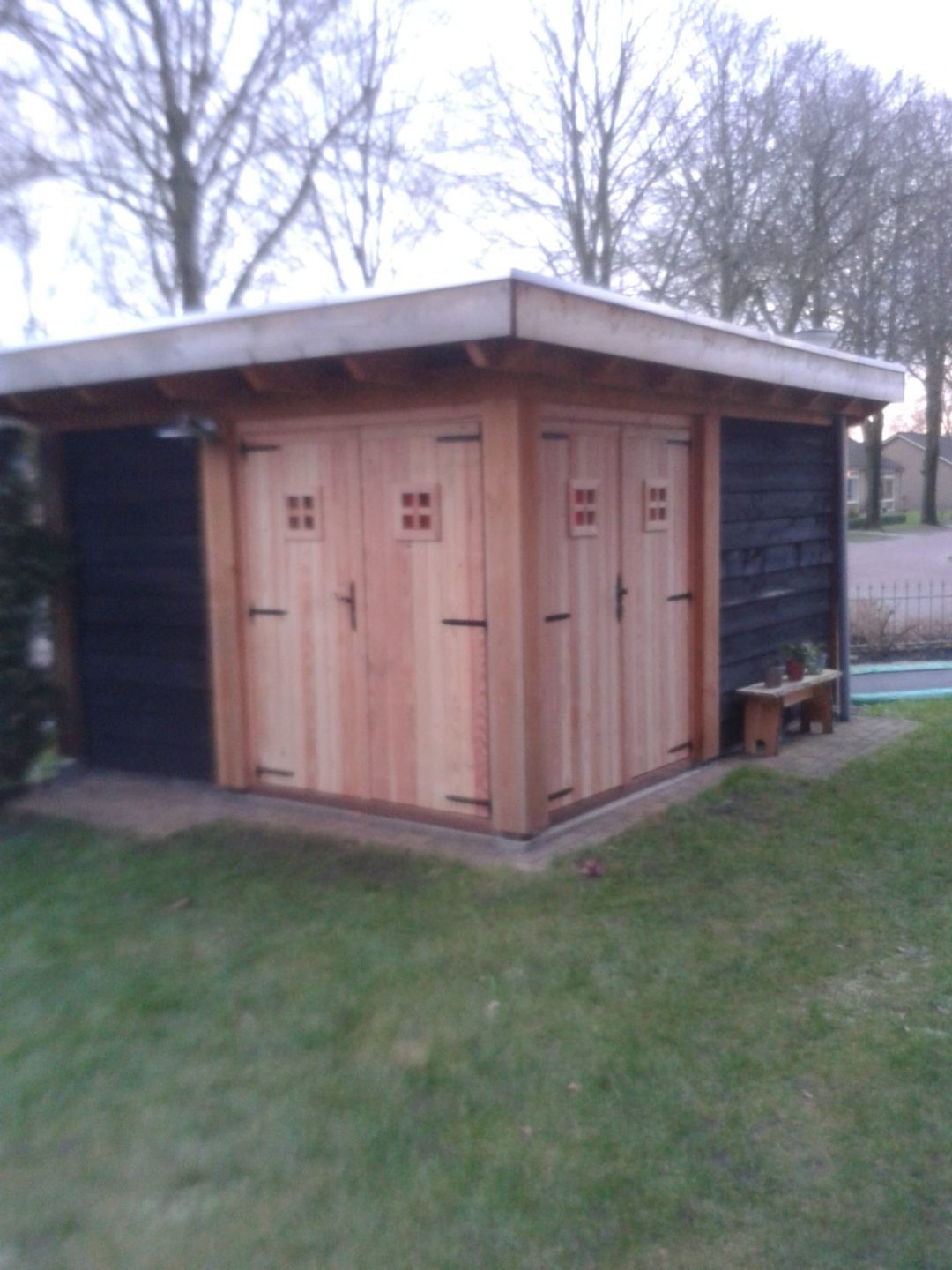 Overkapping in de tuin