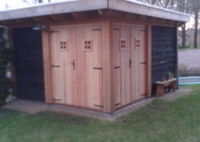 Overkapping in de tuin